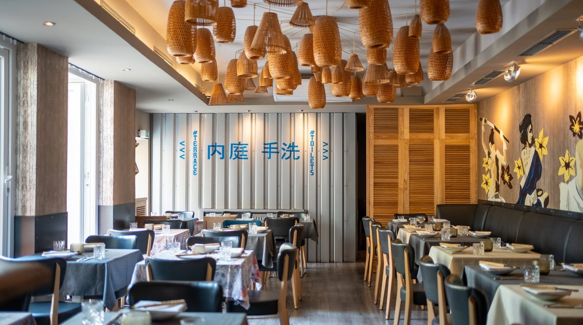 Gastraum des Shami Kitchen in München-Schwabing