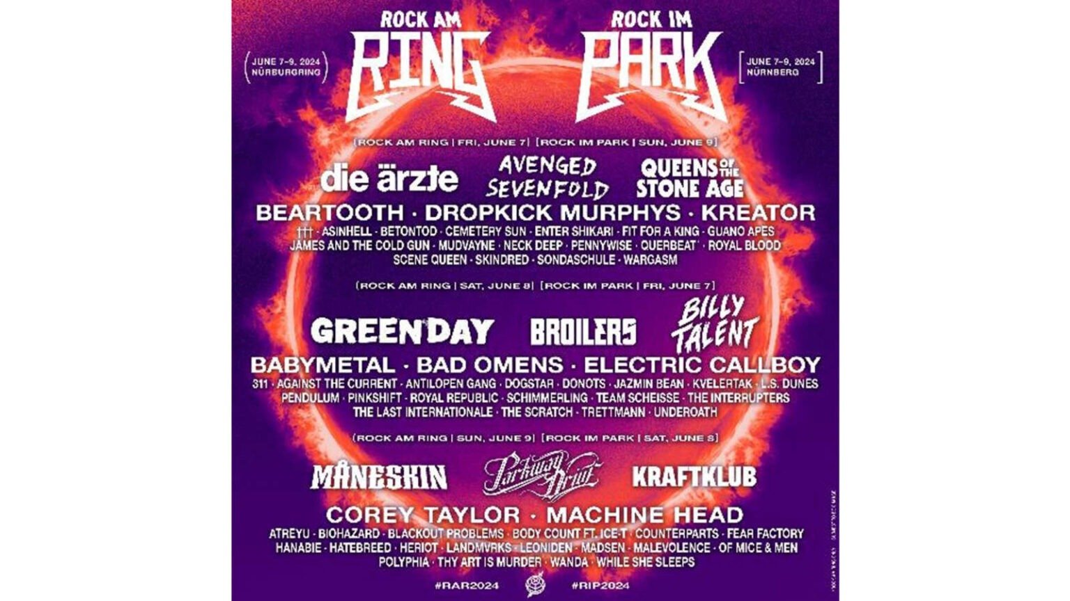 Rock im Park 2024 Das LineUp steht fest! IN München Das Stadtmagazin