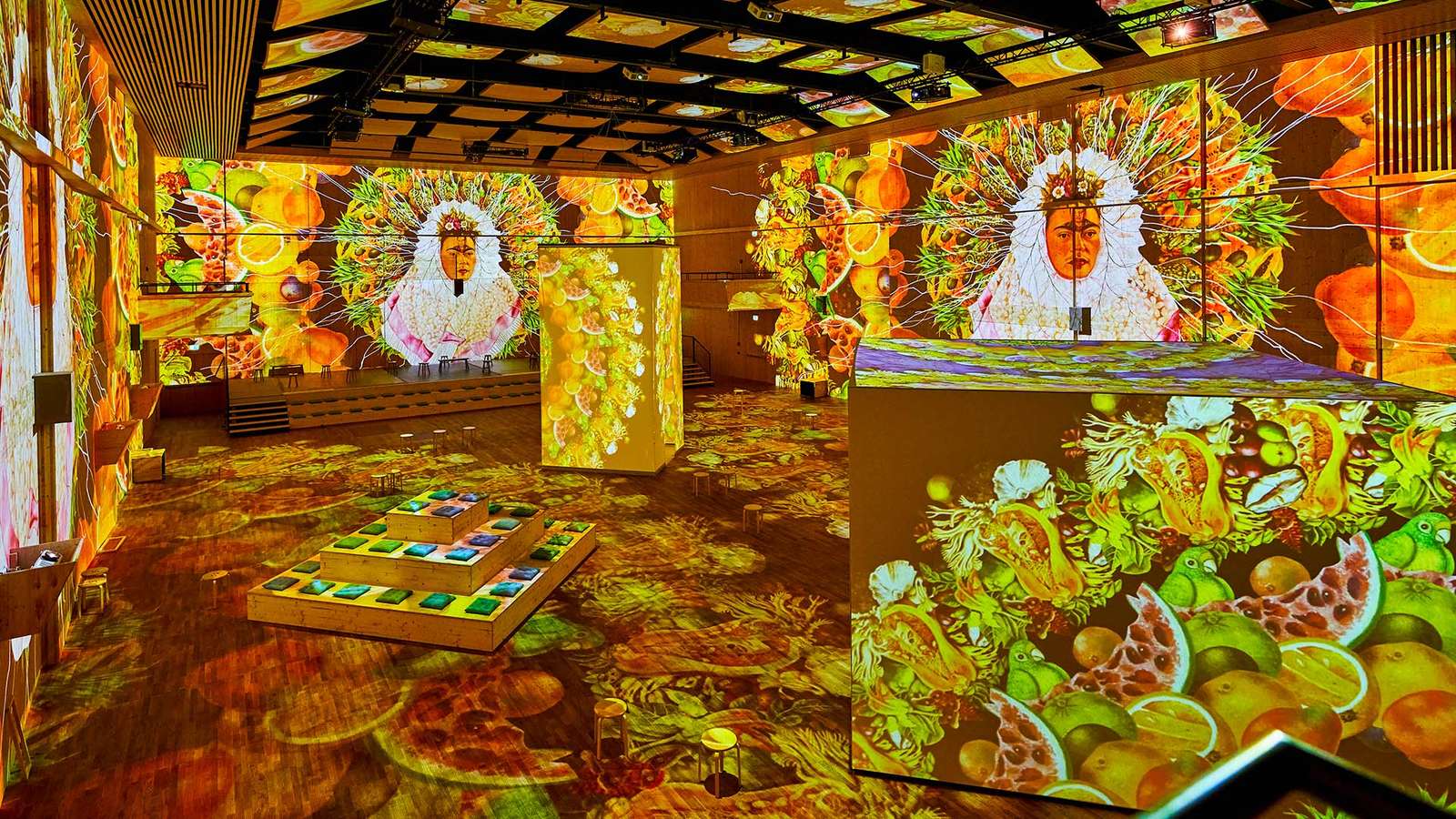 So sah die Ausstellung „Viva Frida Kahlo – Immersive Experience“ in Zürich aus...