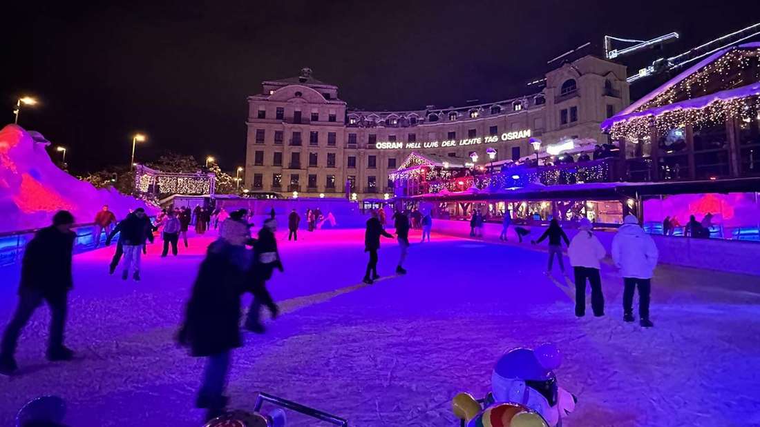 Noch einmal Eiszauber am Stachus