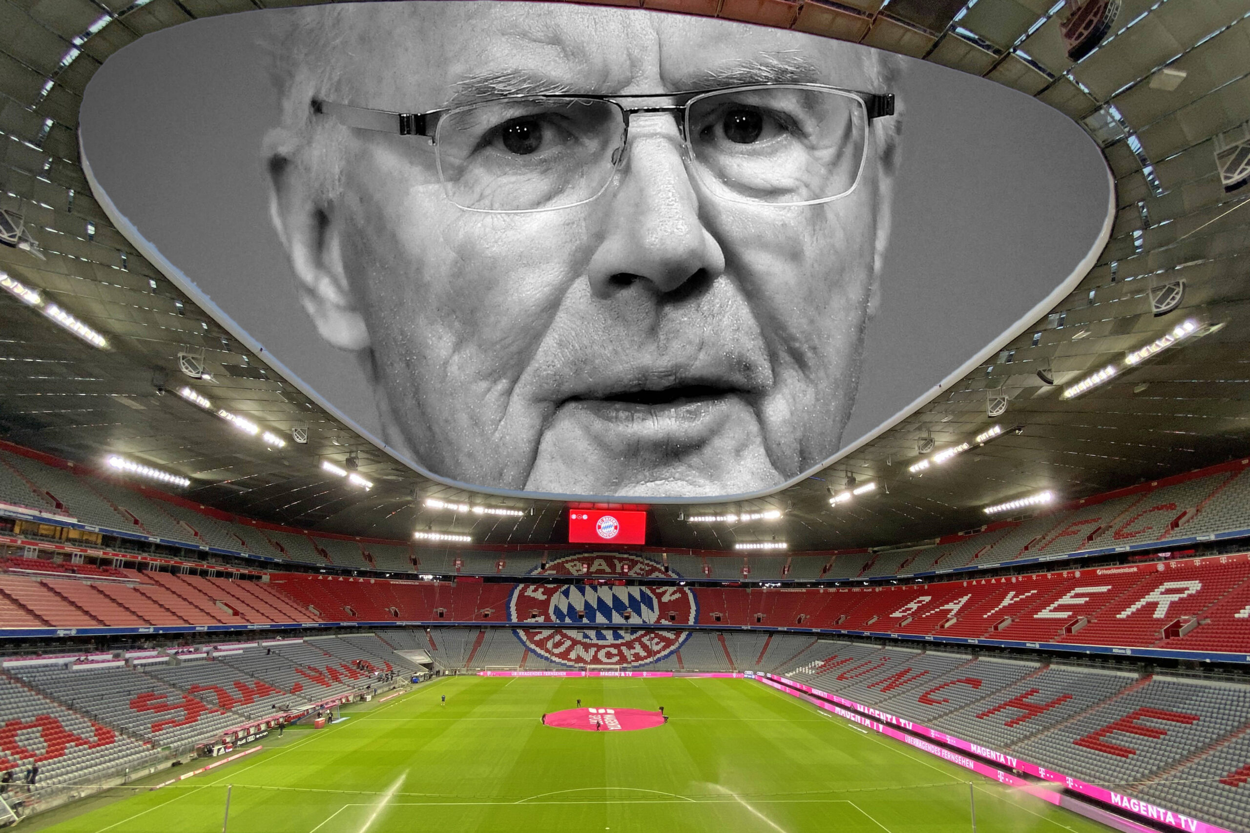 Gedenkfeier für Franz Beckenbauer in der Allianz Arena