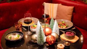 Weihnachtsessen im Restaurant