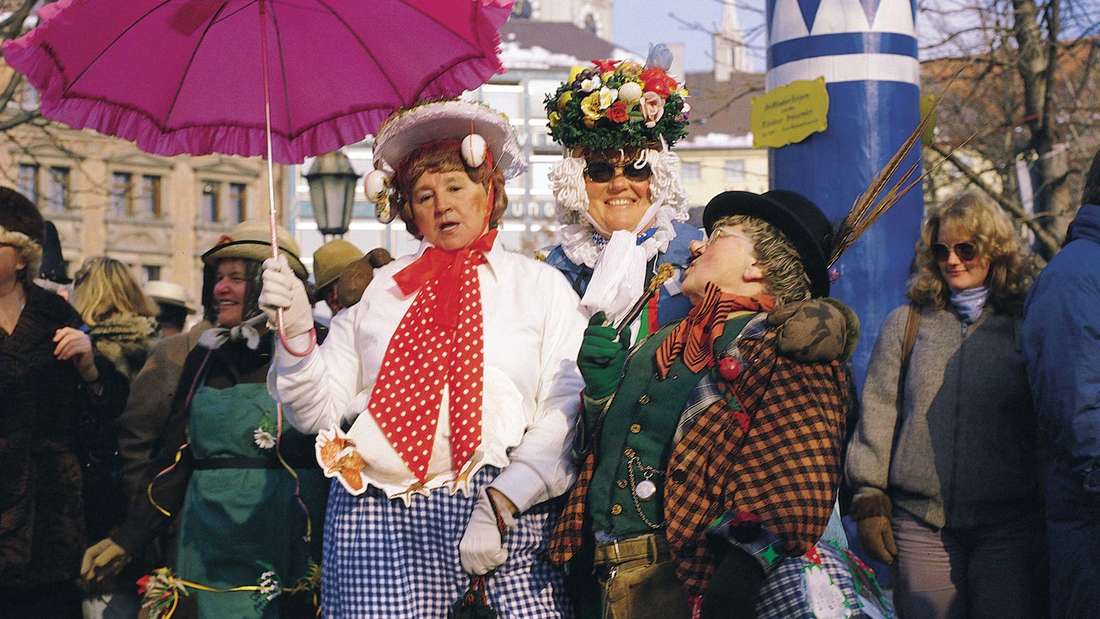 Fasching am Münchner Viktualienmarkt