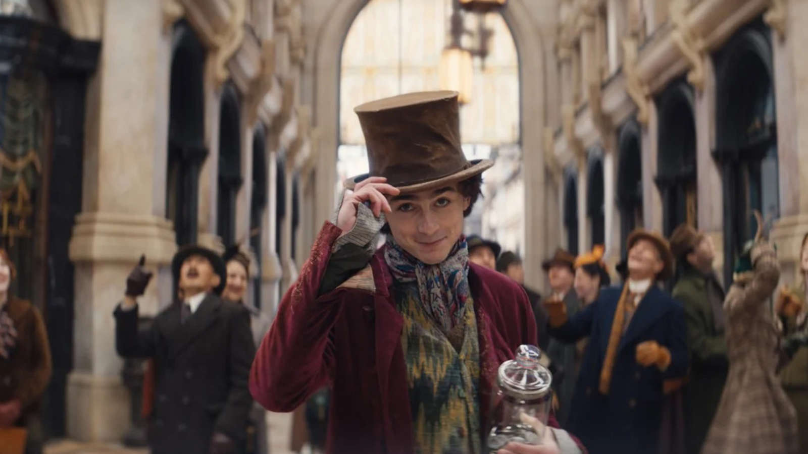 Timothée Chalamet als Willy Wonka