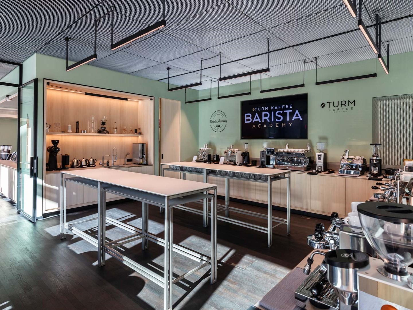 Hier wird man geschult: Turm Kaffee Barista Academy