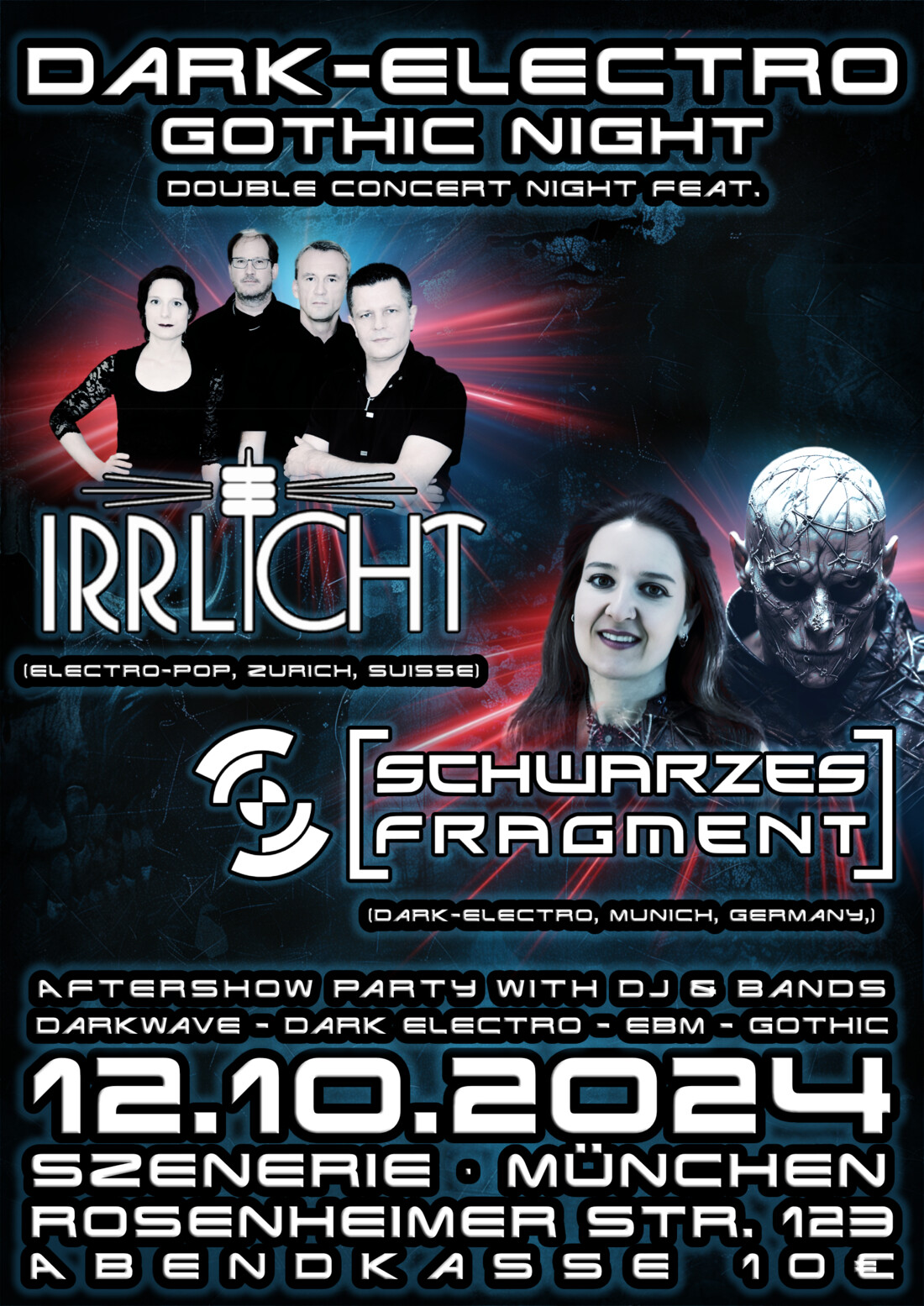 Irrlicht & Schwarzes Fragment: Double (Dark-)Electro Concert Night & Aftershow