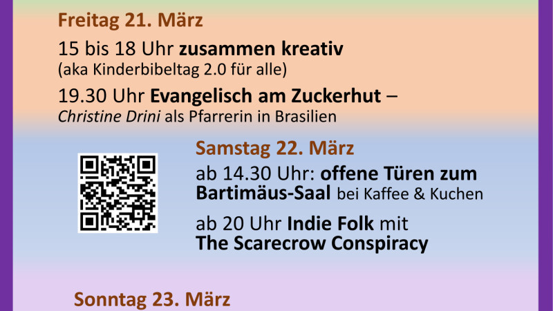 Eröffnung des Bartimäus-Saals in Lochhausen