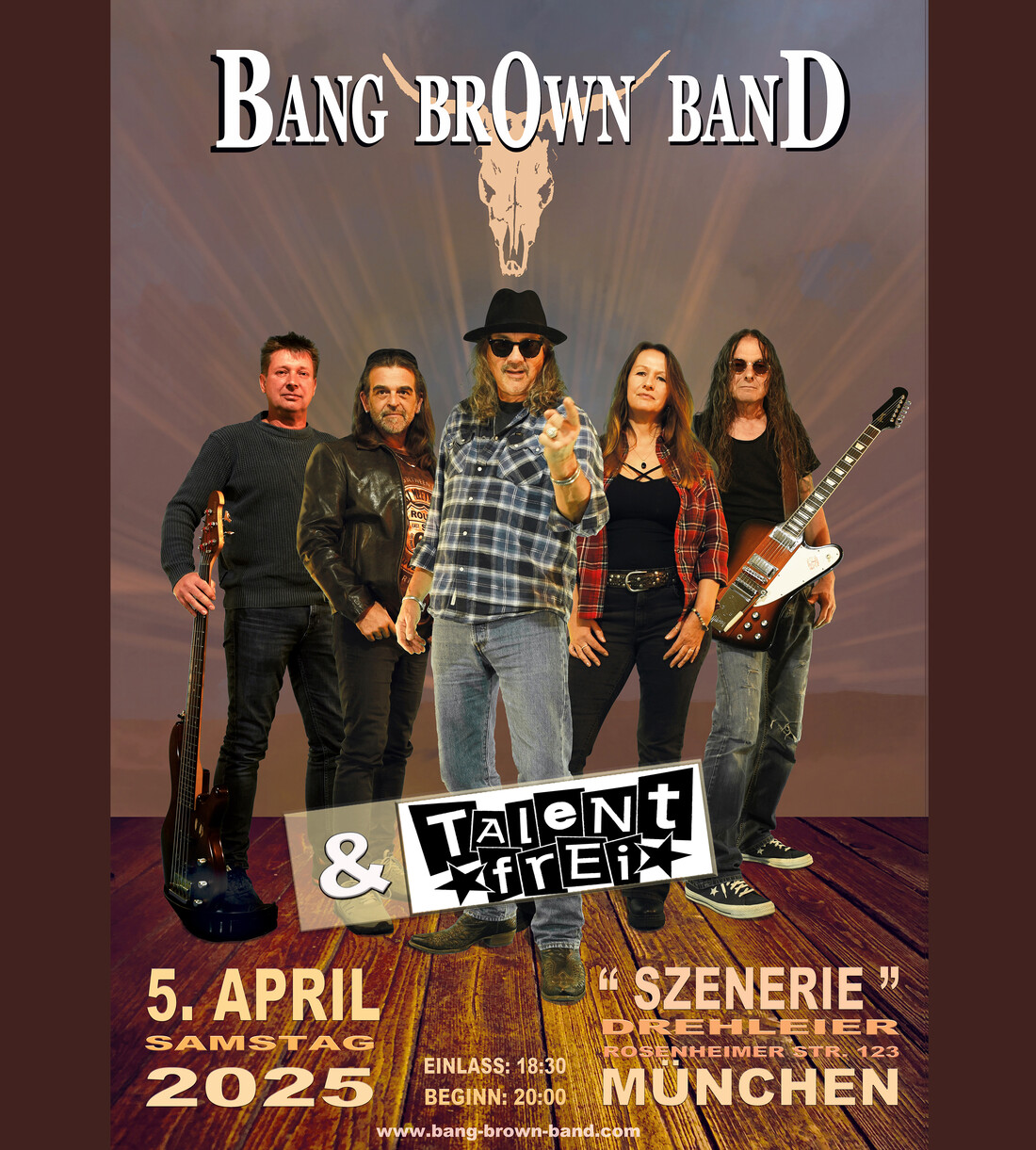 Bang Brown Band + Talent*Frei