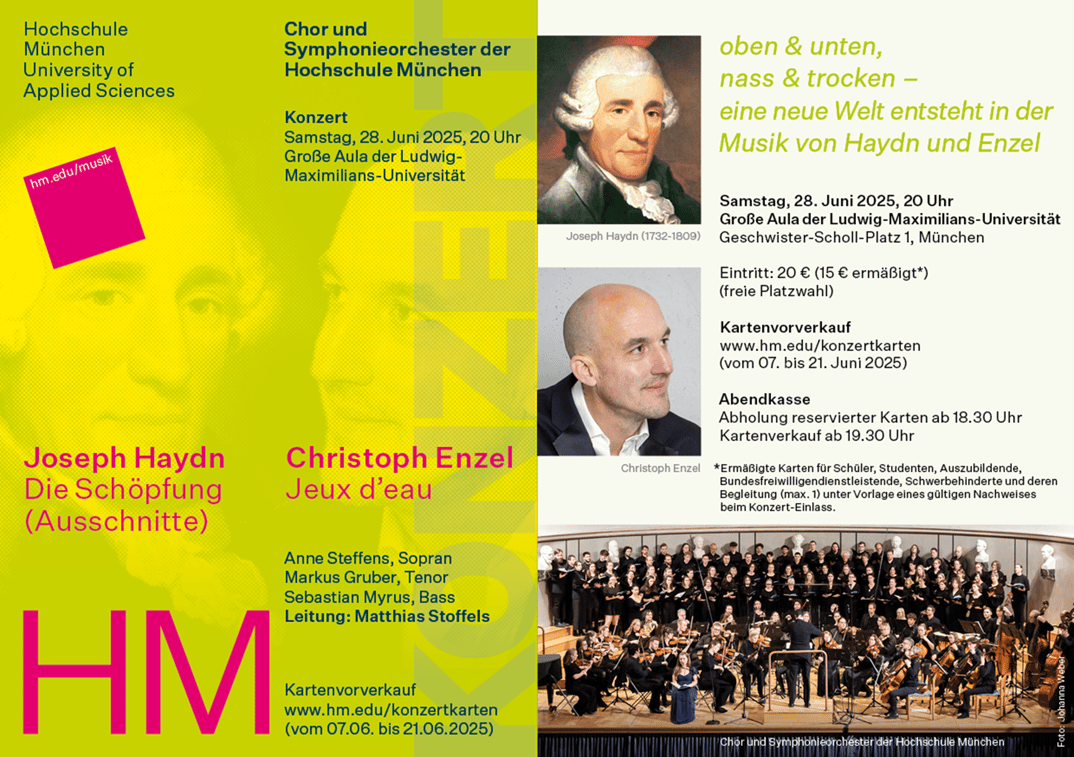 Haydn – Die Schöpfung (Teile) / Enzel – Jeux d’eau