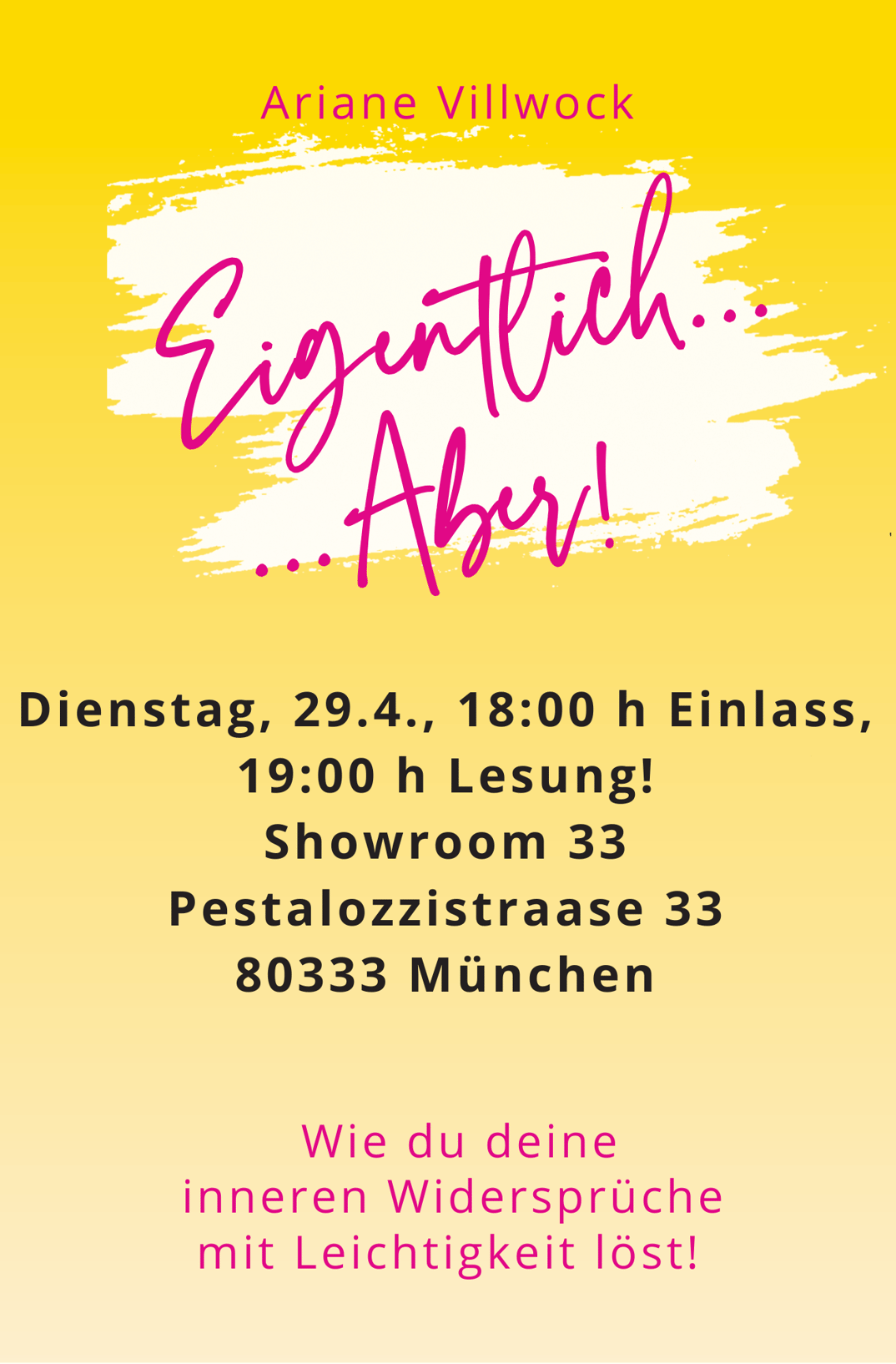 Lesung ‘Eigentlich… Aber’