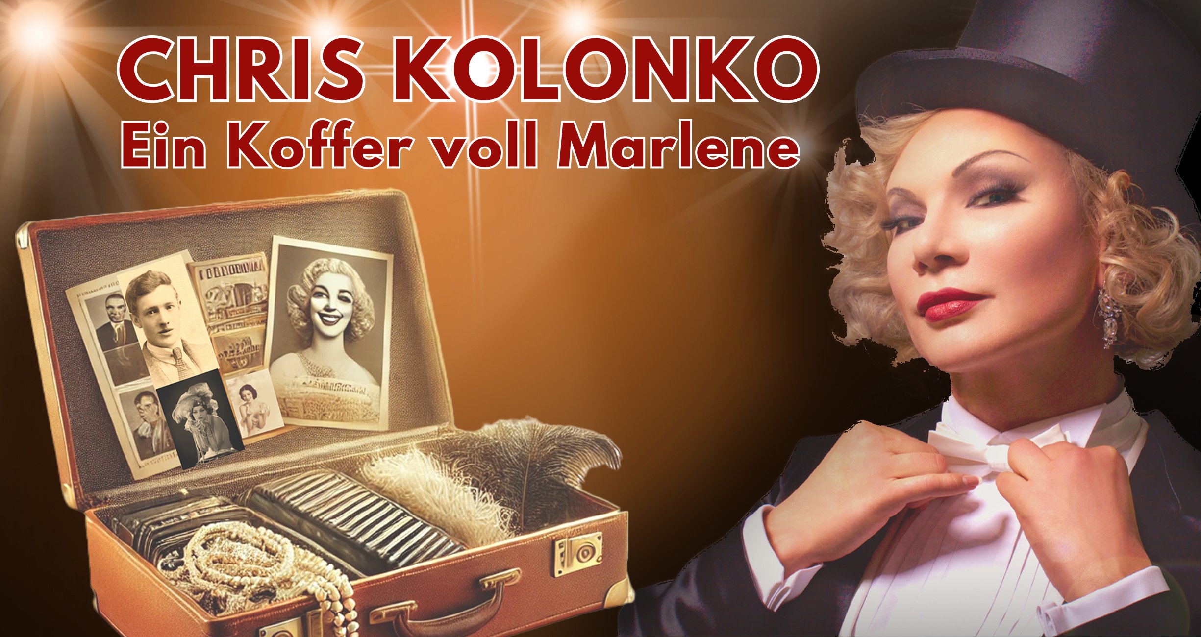 Chris Kolonko in „Ein Koffer voll Marlene“