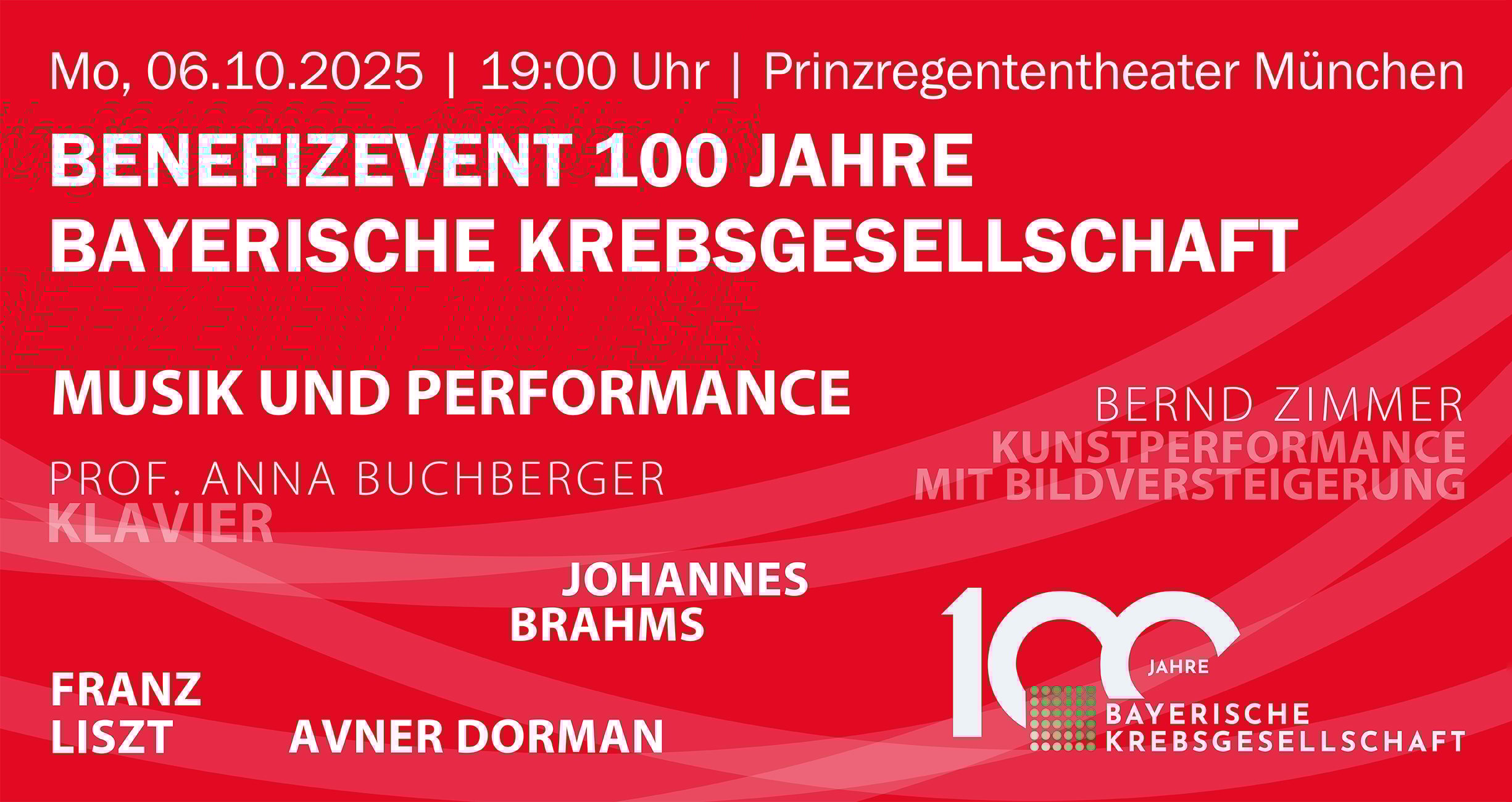 Benefizevent  100 Jahre Bayerische Krebsgesellschaft
