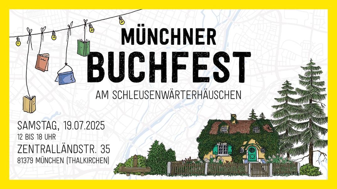 Münchner Buchfest am Schleusenwärterhäuschen