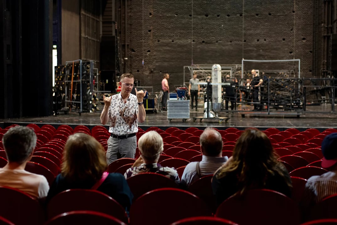 Theaterführung in Gebärdensprache