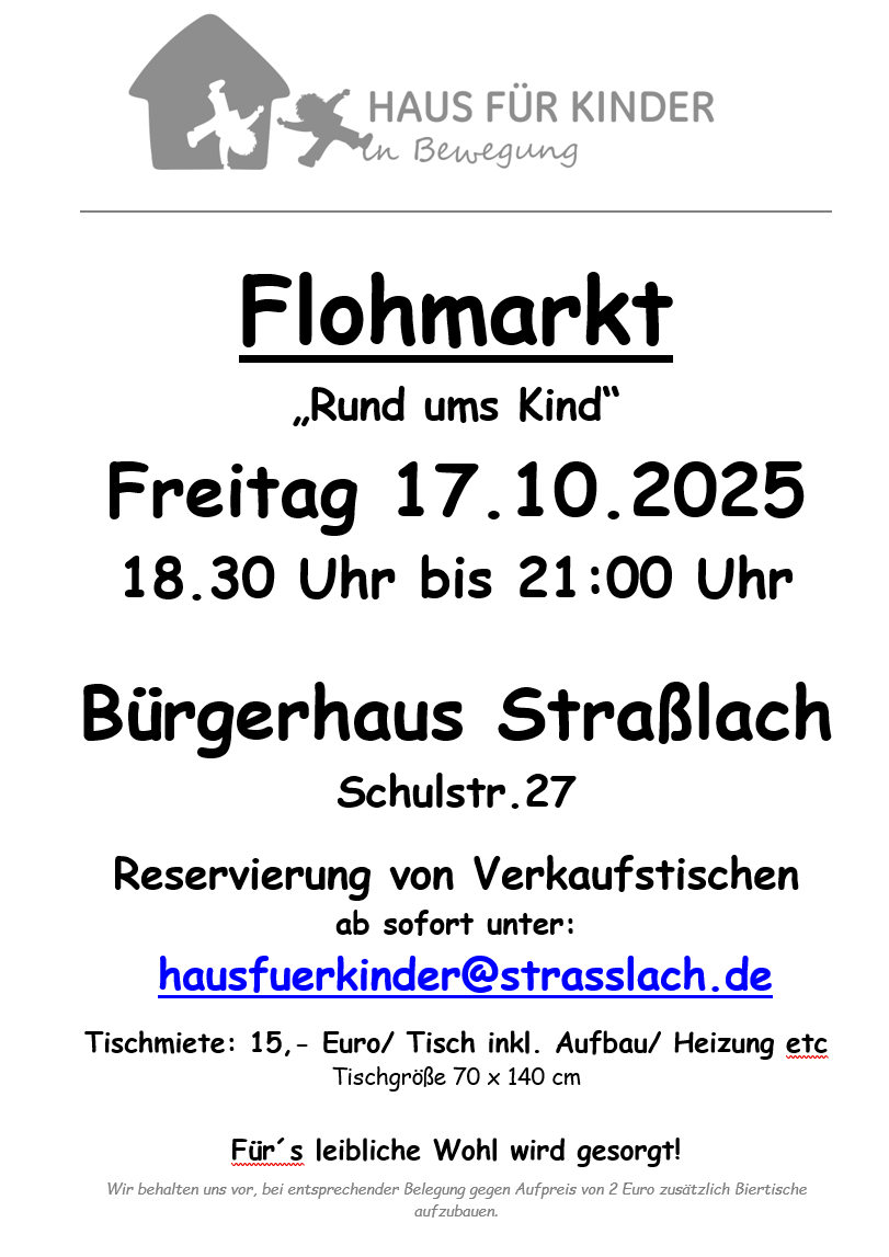 Flohmarkt „Rund ums Kind“