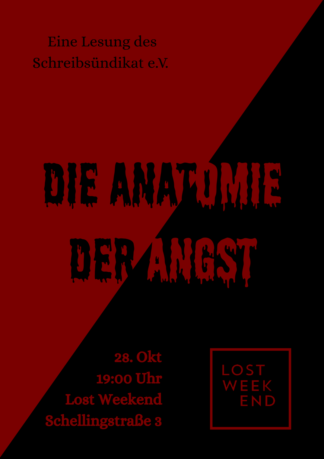 Die Anatomie der Angst – eine Lesung des Schreibsündikats