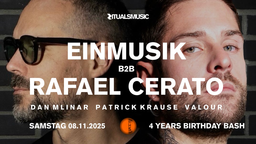 Rituals 4 Years mit EINMUSIK b2b Rafael Cerato