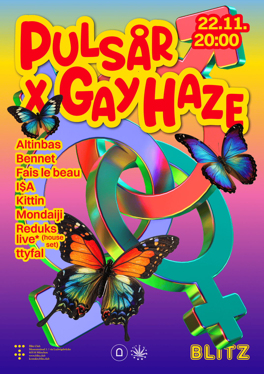 750231c-103532-3156243da2390ffc8ed1ecbbf858007151b37269-pulsar-gayhaze-2025-poster-rgb-600x850-at-2x.webp - IN München - Das Stadtmagazin