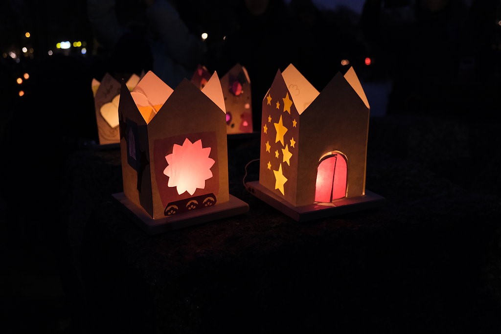 Lichterhäuschen basteln