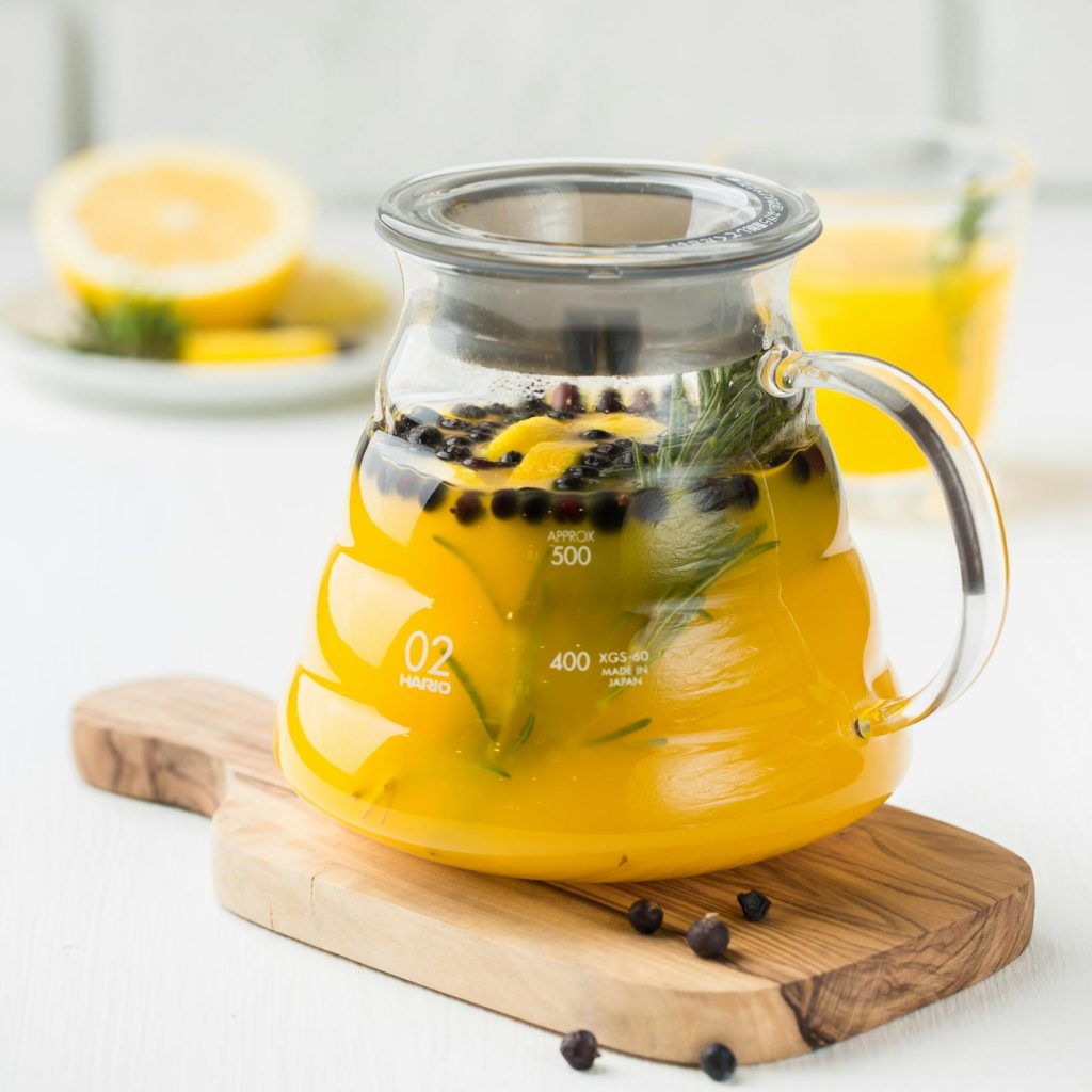 Bubbletea mit Zitrusaromen