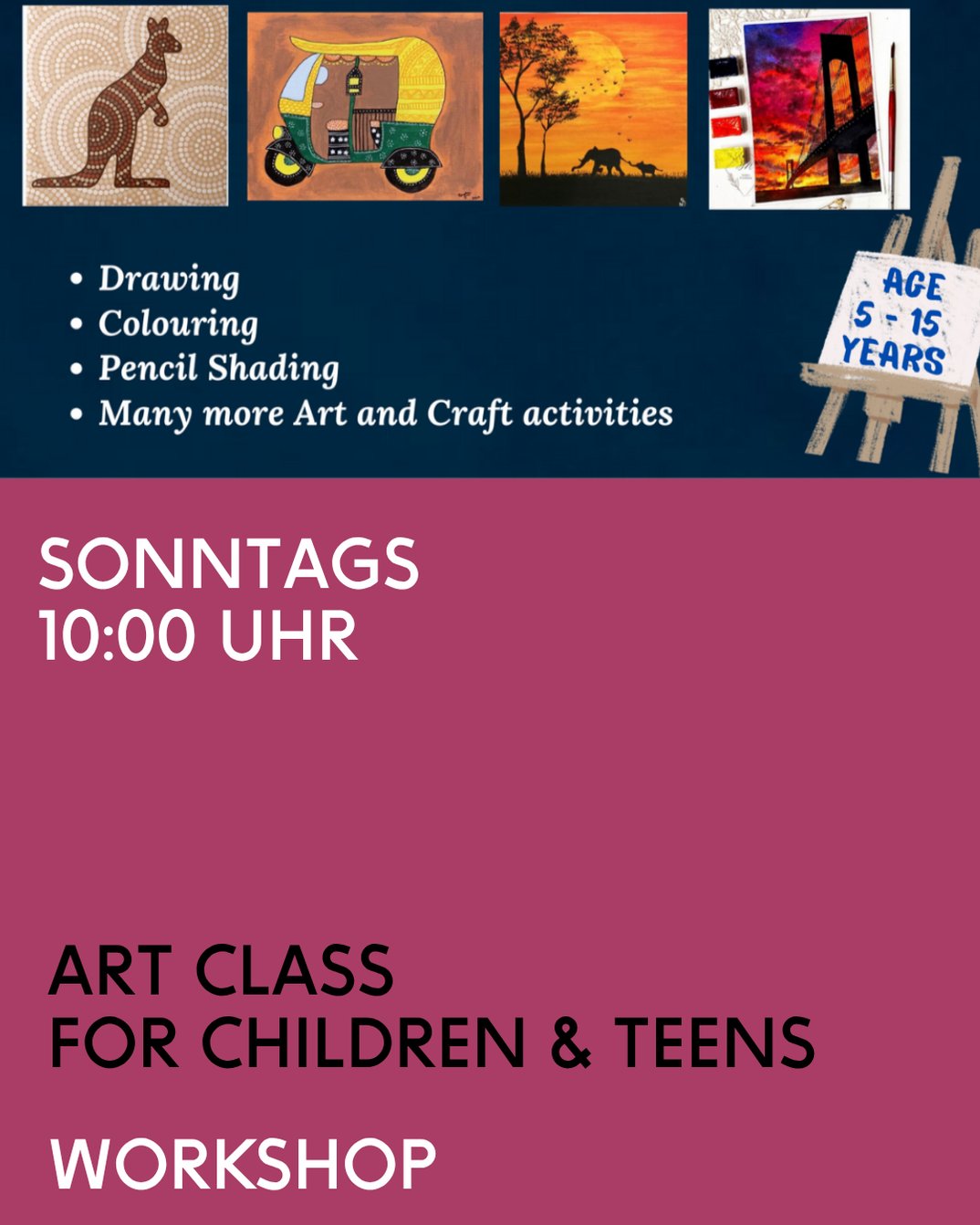 Art class for children & teens