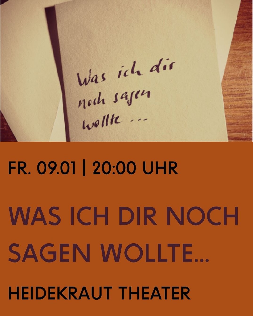Was ich dir noch sagen wollte…