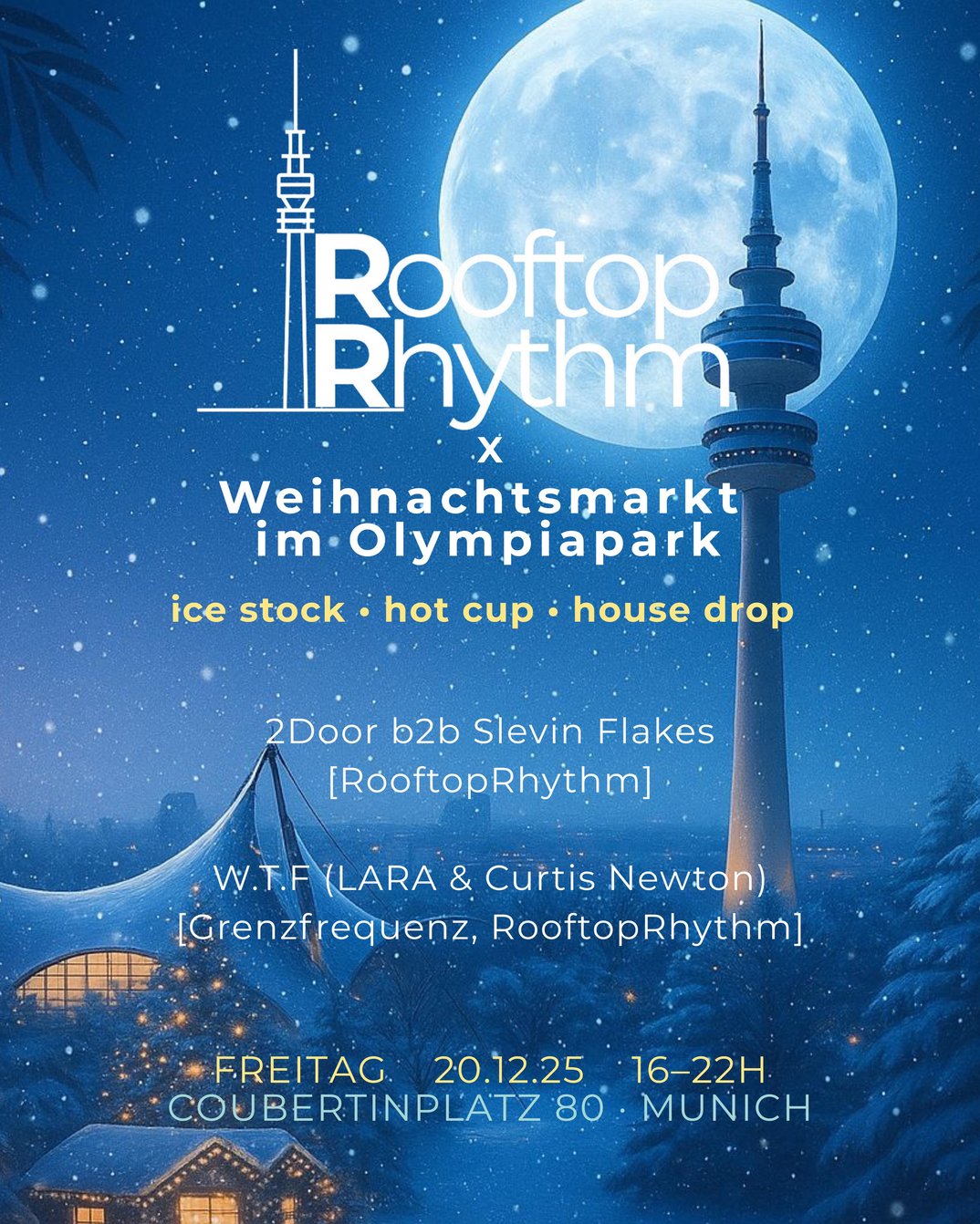 Rooftop Rhythm x Weihnachtsmarkt im Olympiapark