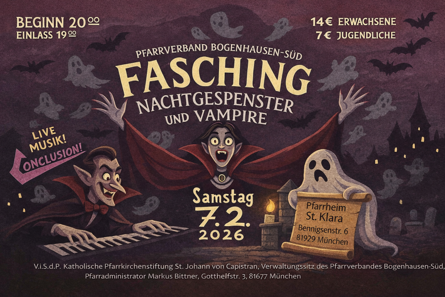 Fasching – Pfarrverband Bogenhausen-Süd – St. Klara