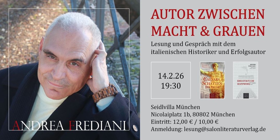Autor zwischen Macht und Grauen – Lesung mit Andrea Frediani
