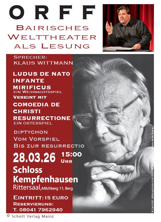 Orff-Lesung „Bairisches Welttheater“