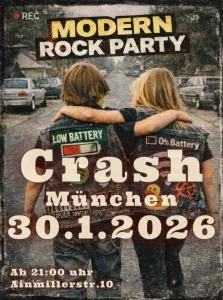 Modern Rock Party am 30.1. im Crash