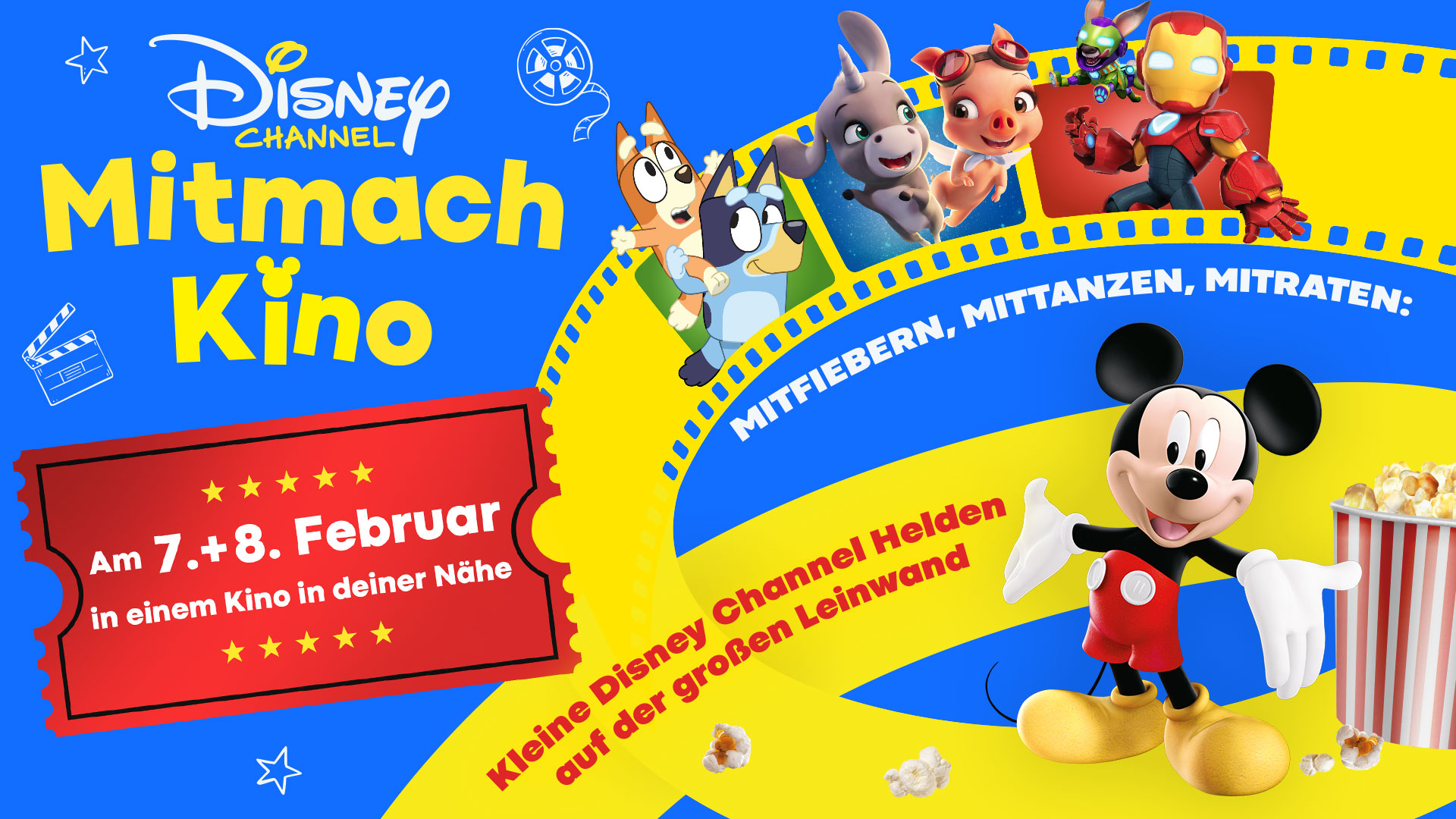 Kinospaß für die Kleinsten im „Disney Channel Mitmach-Kino“!