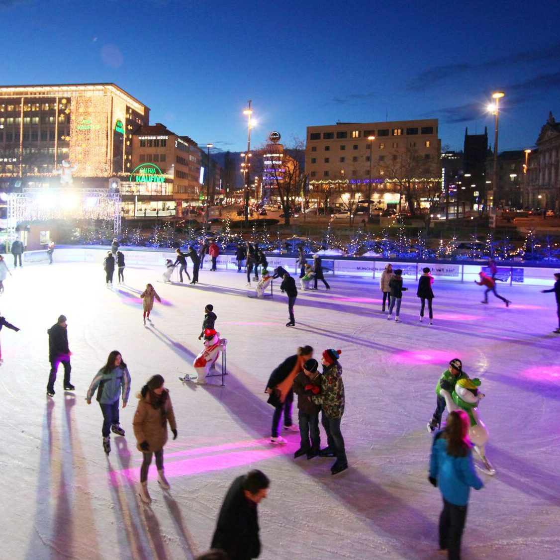 Stachus: Münchner Eiszauber