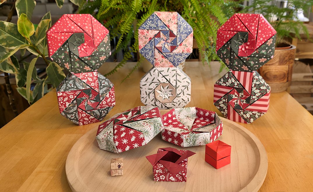 Origami – Papier – Schmuck – Schachteln