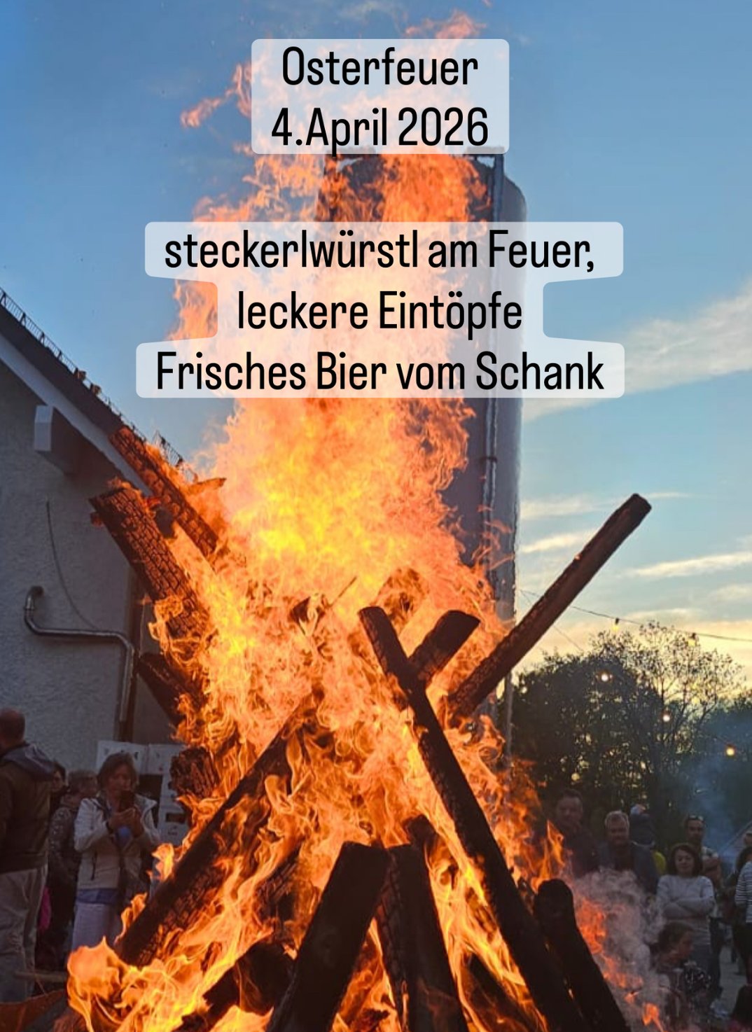 Osterfeuer bei Haderner Bräu