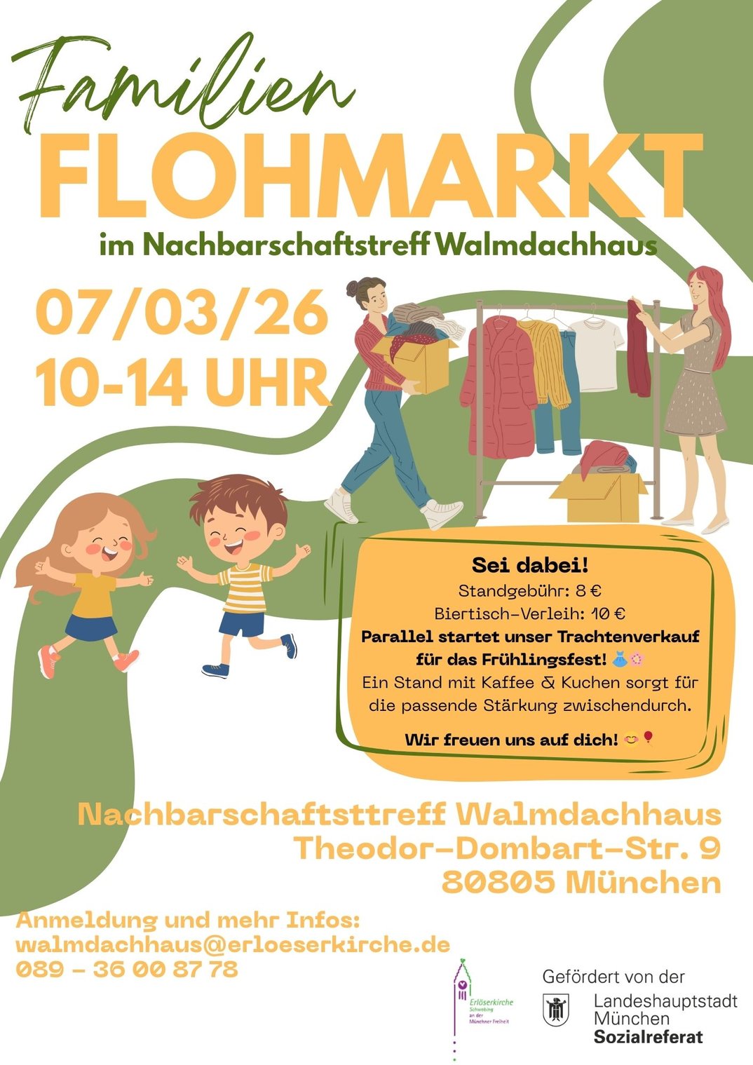Familien Flohmarkt im Nachbarschaftstreff Walmdachhaus