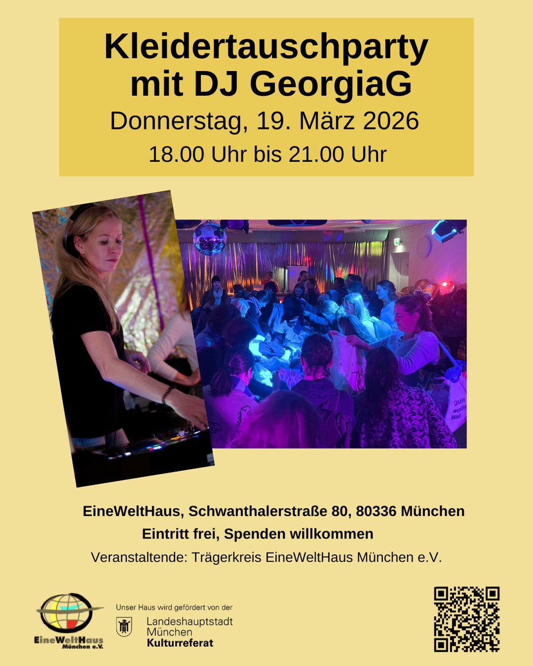 Kleidertauschparty mit DJ GeorgiaG