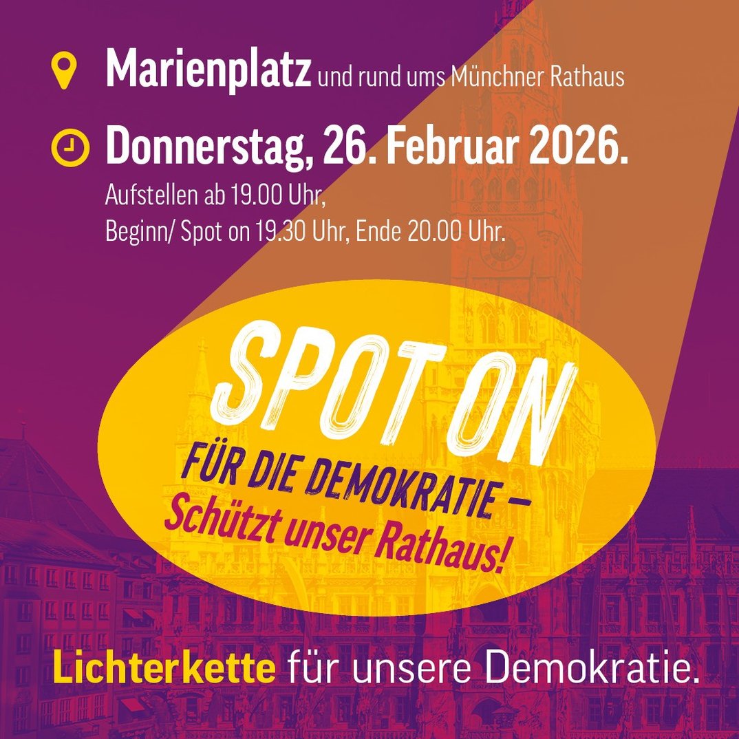 Spot On für die Demokratie – Schützt unser Rathaus!