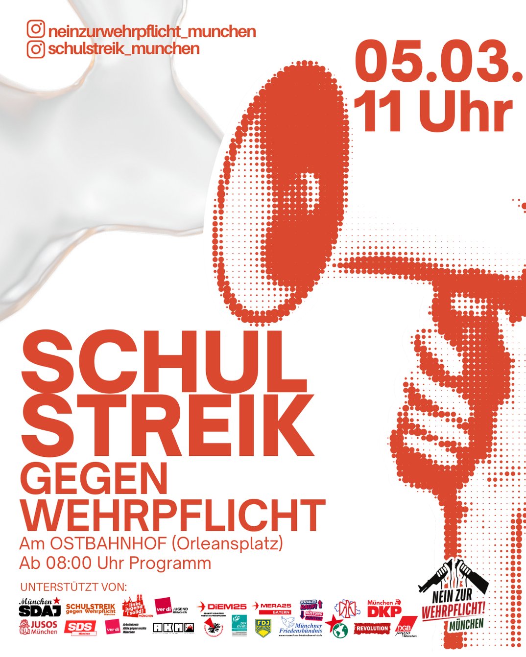 Schulstreik gegen Wehrpflicht