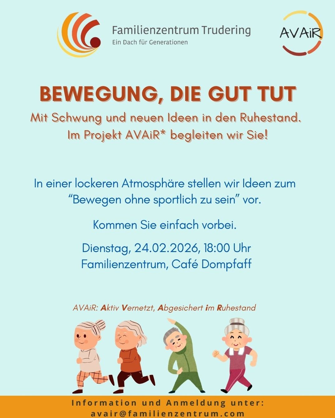 AVAiR-Abend: Mit Schwung und neuen Ideen in den Ruhestand