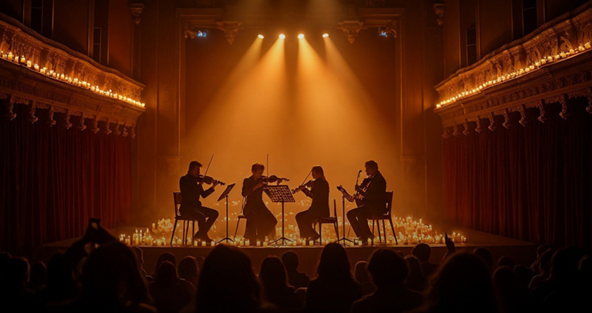Rockballaden bei Kerzenschein