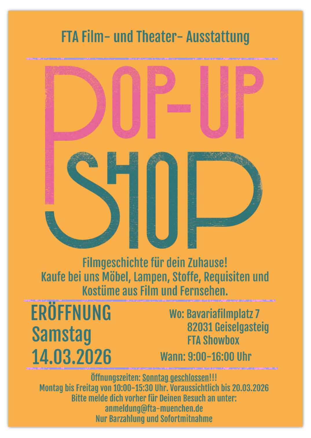 POP-Up Shop FTA München