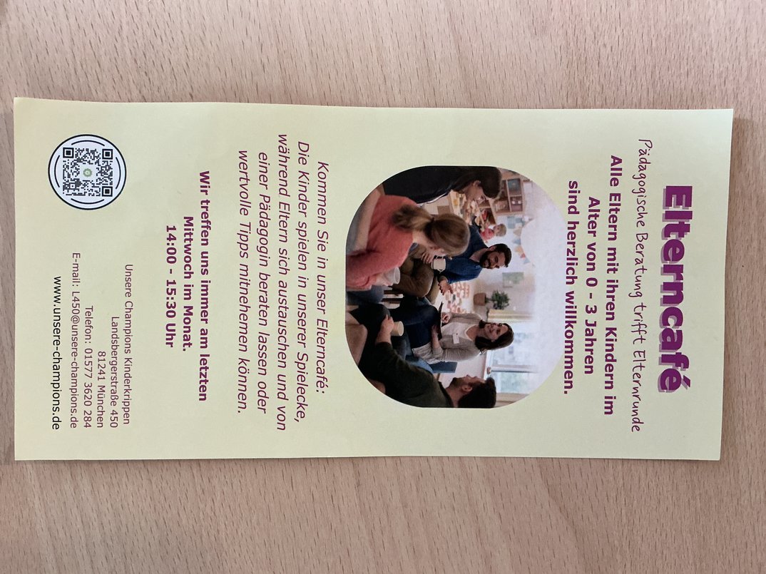 Eltern Café <em>Unsere Champions</em>