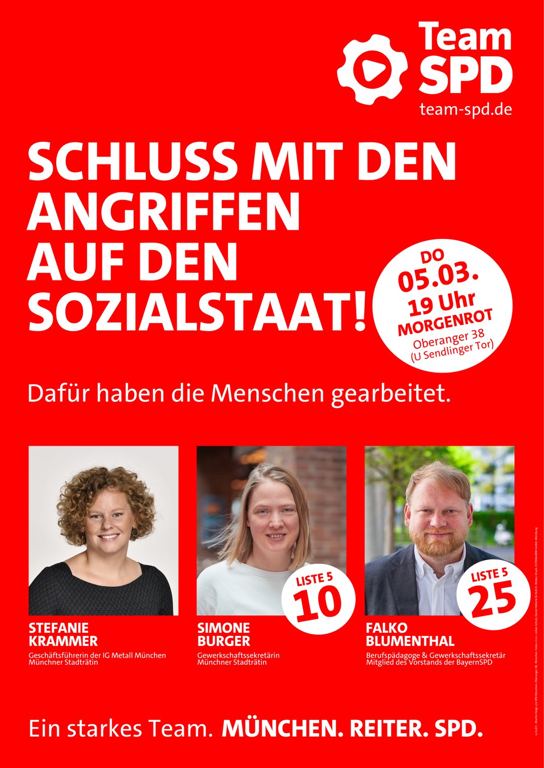 Schluss mit den Angriffen auf den Sozialstaat!