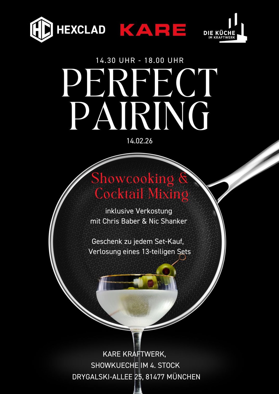 „Perfect Pairing“ – HexClad’s Showcooking Event im KARE