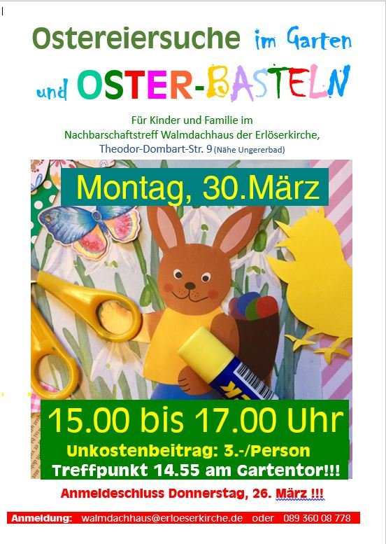 Oster-Eiersuche & Basteln im Garten