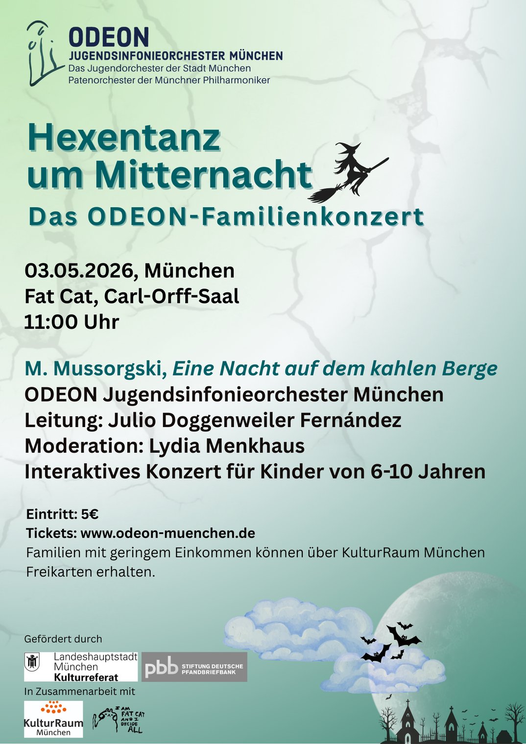 Hexentanz um Mitternacht – das ODEON-Familienkonzert