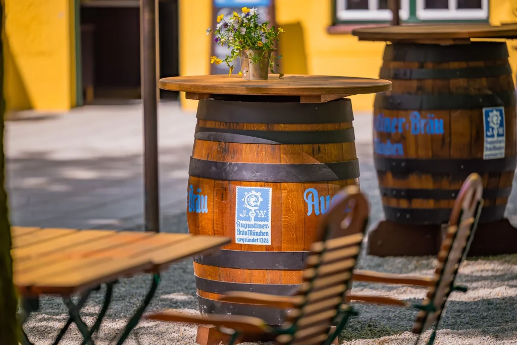Augustiner-Bier in der Menterschwaige