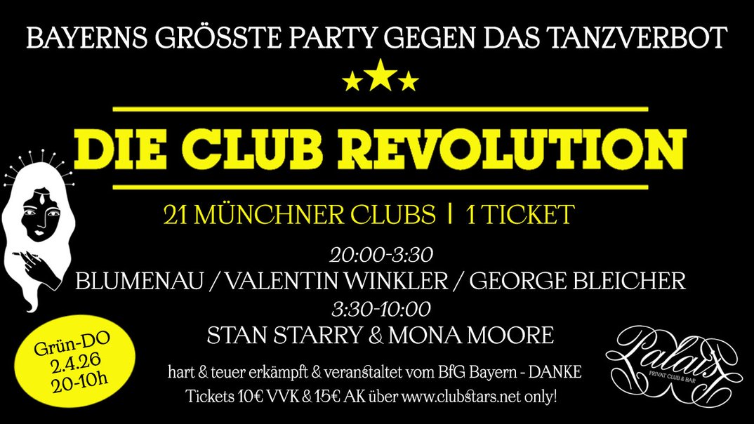 Club Revolution gegen Tanzverbot an s...