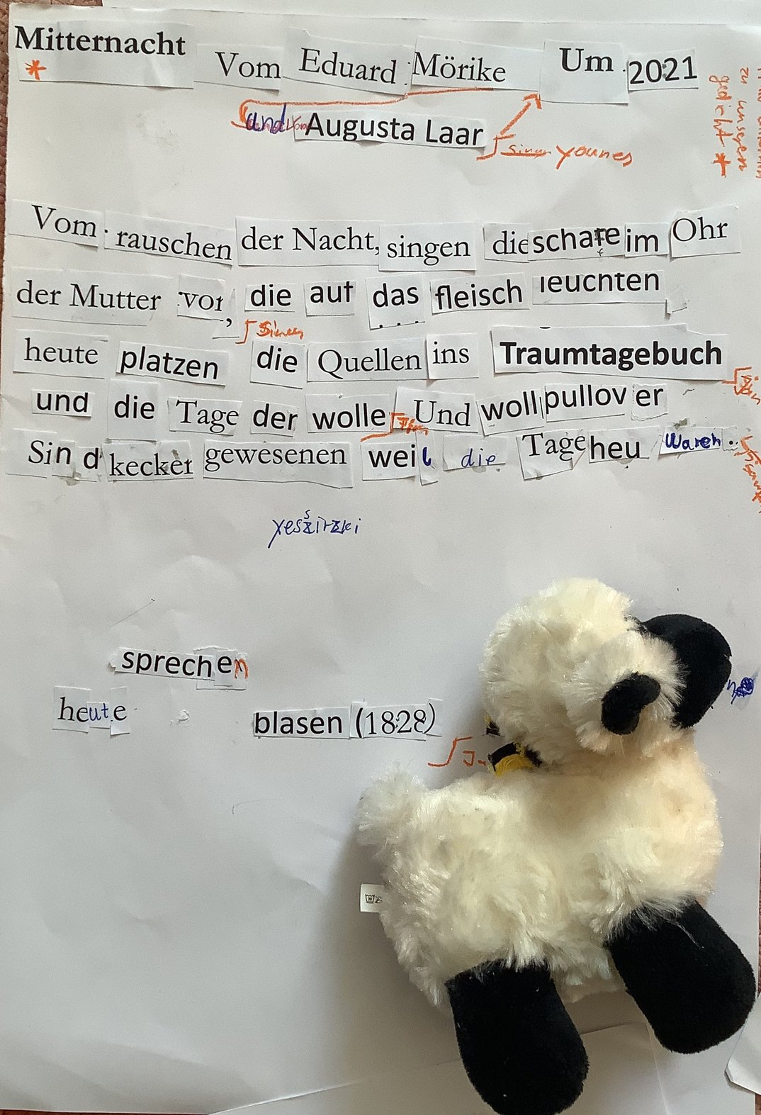 Sprechblasen platzen im Traumtagebuch!